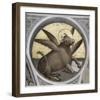 Saint Luke as an Ox-Giusto De' Menabuoi-Framed Giclee Print