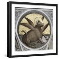 Saint Luke as an Ox-Giusto De' Menabuoi-Framed Giclee Print