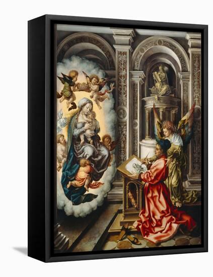 Saint Luke Painting the Madonna, C. 1520-Jan Gossaert-Framed Stretched Canvas