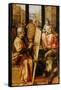 Saint Luke Painting the Virgin Mary (Oil on Panel)-Frans Floris-Framed Stretched Canvas