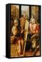 Saint Luke Painting the Virgin Mary (Oil on Panel)-Frans Floris-Framed Stretched Canvas