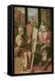 Saint Luke Painting the Virgin Mary-Frans Floris-Framed Stretched Canvas