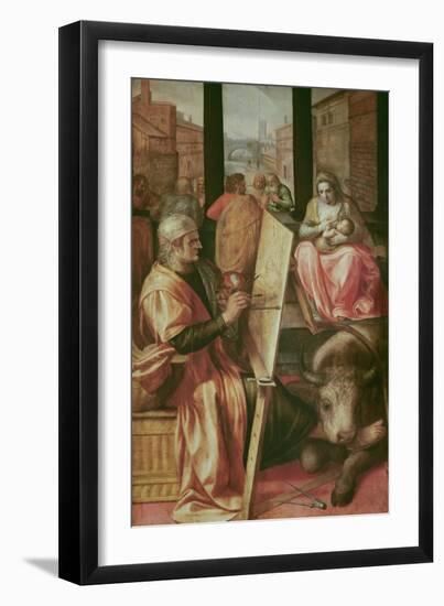 Saint Luke Painting the Virgin Mary-Frans Floris-Framed Giclee Print