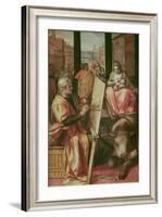 Saint Luke Painting the Virgin Mary-Frans Floris-Framed Giclee Print