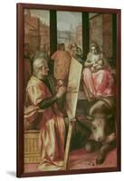 Saint Luke Painting the Virgin Mary-Frans Floris-Framed Giclee Print