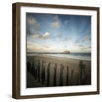 Saint Malo beach in Brittany - square-Philippe Manguin-Framed Photographic Print