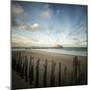 Saint Malo beach in Brittany - square-Philippe Manguin-Mounted Photographic Print