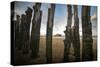 Saint malo beach-Philippe Manguin-Stretched Canvas