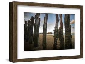 Saint malo beach-Philippe Manguin-Framed Photographic Print