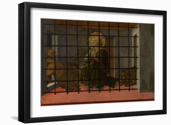 Saint Mamas in Prison Thrown to the Lions, 1455-1460-Fra Filippo Lippi-Framed Giclee Print