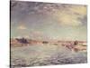 Saint-Mammes, 1885-Alfred Sisley-Stretched Canvas