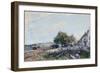 Saint-Mammès. Morning, 1884-Alfred Sisley-Framed Giclee Print