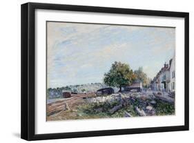 Saint-Mammès. Morning, 1884-Alfred Sisley-Framed Giclee Print