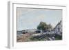 Saint-Mammès. Morning, 1884-Alfred Sisley-Framed Giclee Print