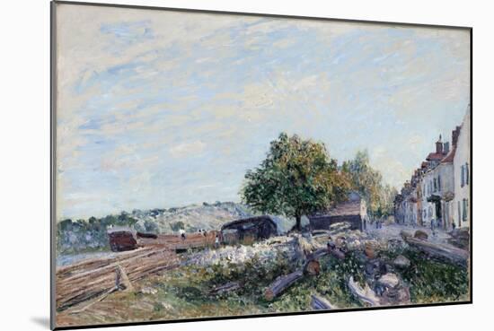 Saint Mammès-Morning, 1884-Alfred Sisley-Mounted Giclee Print