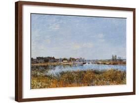 Saint-mammes: Morning-Alfred Sisley-Framed Art Print