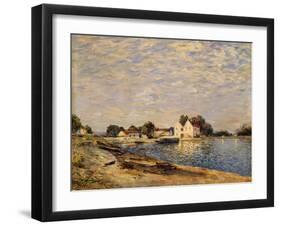 Saint-Mammes, on the Banks of the Loing; Saint-Mammes, Les Bord Du Loing, 1884-Alfred Sisley-Framed Giclee Print