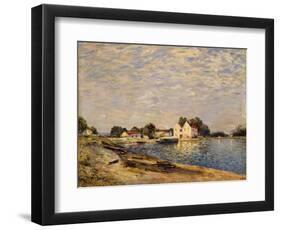 Saint-Mammes, on the Banks of the Loing; Saint-Mammes, Les Bord Du Loing, 1884-Alfred Sisley-Framed Premium Giclee Print