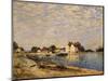 Saint-Mammes, on the Banks of the Loing; Saint-Mammes, Les Bord Du Loing, 1884-Alfred Sisley-Mounted Premium Giclee Print