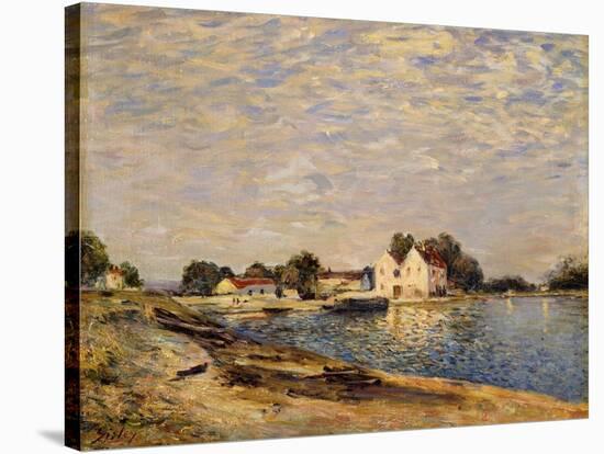 Saint-Mammes, on the Banks of the Loing; Saint-Mammes, Les Bord Du Loing, 1884-Alfred Sisley-Stretched Canvas