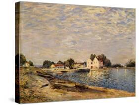 Saint-Mammes, on the Banks of the Loing; Saint-Mammes, Les Bord Du Loing, 1884-Alfred Sisley-Stretched Canvas