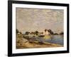 Saint-Mammes, on the Banks of the Loing; Saint-Mammes, Les Bord Du Loing, 1884-Alfred Sisley-Framed Giclee Print