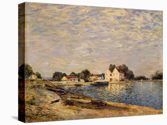 Saint-Mammes, on the Banks of the Loing; Saint-Mammes, Les Bord Du Loing, 1884-Alfred Sisley-Stretched Canvas