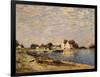 Saint-Mammes, on the Banks of the Loing-Alfred Sisley-Framed Giclee Print