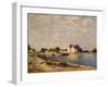 Saint-Mammes, on the Banks of the Loing-Alfred Sisley-Framed Giclee Print