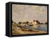 Saint-Mammes, on the Banks of the Loing-Alfred Sisley-Framed Stretched Canvas