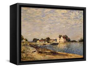 Saint-Mammes, on the Banks of the Loing-Alfred Sisley-Framed Stretched Canvas