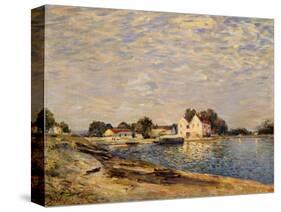 Saint-Mammes, on the Banks of the Loing-Alfred Sisley-Stretched Canvas