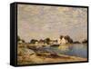 Saint-Mammes, on the Banks of the Loing-Alfred Sisley-Framed Stretched Canvas