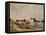 Saint-Mammes, on the Banks of the Loing-Alfred Sisley-Framed Stretched Canvas
