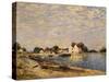 Saint-Mammes, on the Banks of the Loing-Alfred Sisley-Stretched Canvas