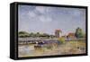 Saint Mammes-Alfred Sisley-Framed Stretched Canvas