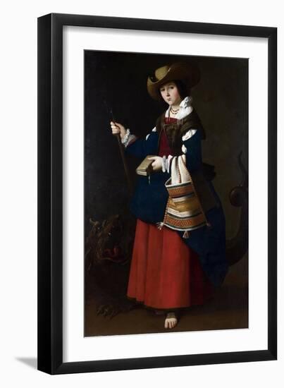 Saint Margaret, 1630-1634-Francisco de Zurbarán-Framed Giclee Print