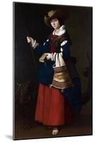 Saint Margaret, 1630-1634-Francisco de Zurbarán-Mounted Giclee Print