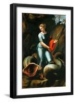 Saint Margaret, C.1518 (Oil on Wood)-Raphael (1483-1520)-Framed Giclee Print