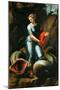 Saint Margaret, C.1518 (Oil on Wood)-Raphael (1483-1520)-Mounted Giclee Print