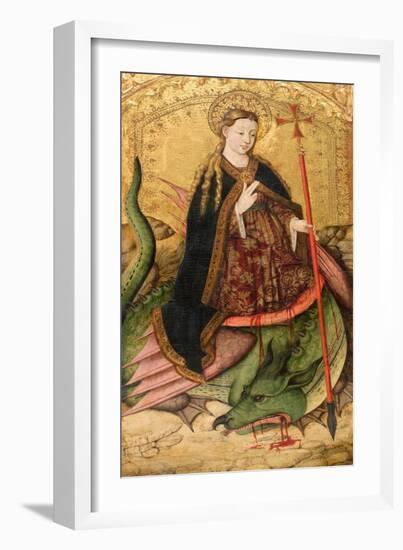 Saint Margaret, Ca 1455-Juan Rexach-Framed Giclee Print