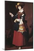 Saint Margaret-Francisco de Zurbarán-Mounted Art Print