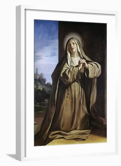 Saint Margarita Da Cortona-Guercino (Giovanni Francesco Barbieri)-Framed Giclee Print