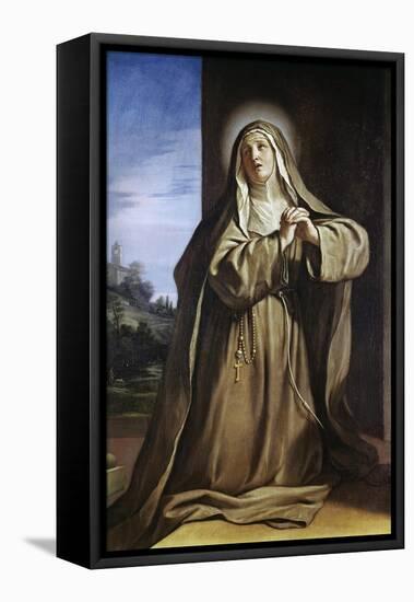 Saint Margarita Da Cortona-Guercino (Giovanni Francesco Barbieri)-Framed Stretched Canvas