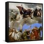 Saint Mark Rewarding the Theological Virtues-Paolo Veronese-Framed Stretched Canvas