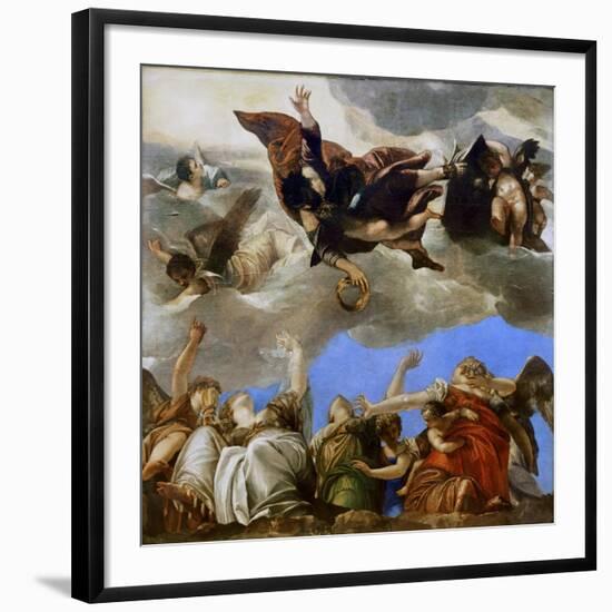 Saint Mark Rewarding the Theological Virtues-Paolo Veronese-Framed Giclee Print