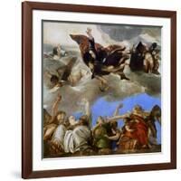 Saint Mark Rewarding the Theological Virtues-Paolo Veronese-Framed Giclee Print