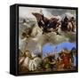 Saint Mark Rewarding the Theological Virtues-Paolo Veronese-Framed Stretched Canvas