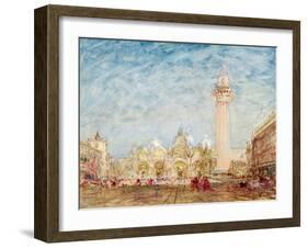 Saint Mark's Square in Venice-Felix Ziem-Framed Giclee Print