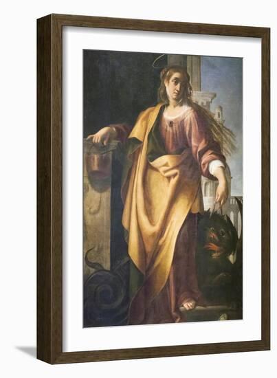 Saint Martha and the Tamed Dragon-null-Framed Giclee Print